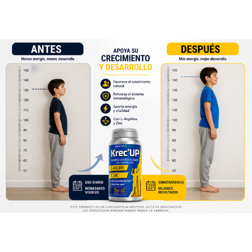 Krec'Up™ Gomitas para Niños Compra 1 Mes y Recibe 2 (Promoción por Tiempo Limitado)
