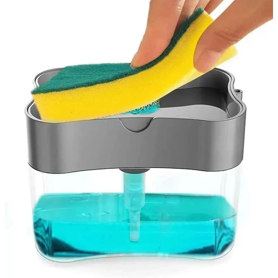 🧼 Dispensador de Jabón 2 en 1 + Esponja